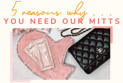5 Reasons why you need our Application Mitts in your handbag care routine!