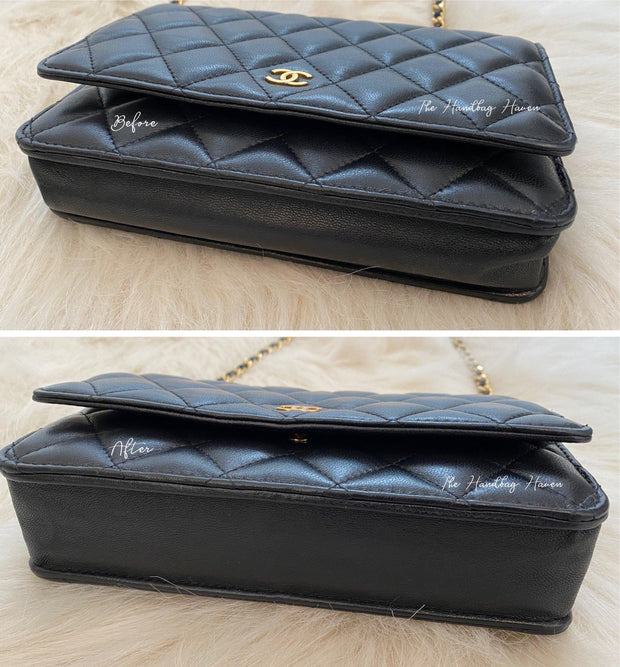 CHANEL WALLET ON CHAIN (WOC) REVIEW with base shaper 