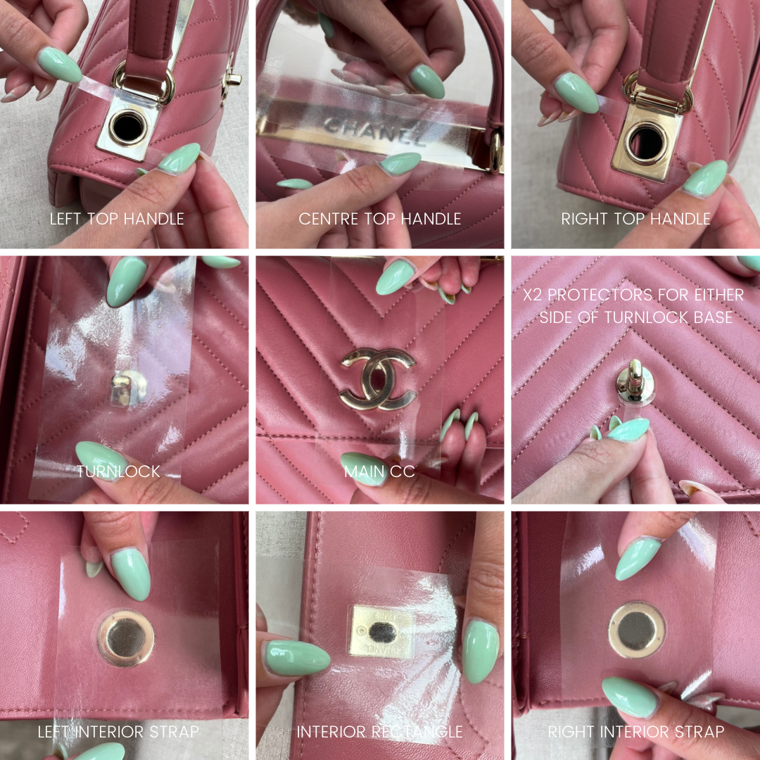 Protectors compatible with CC (Trendy) Flap Bag with Top Handle