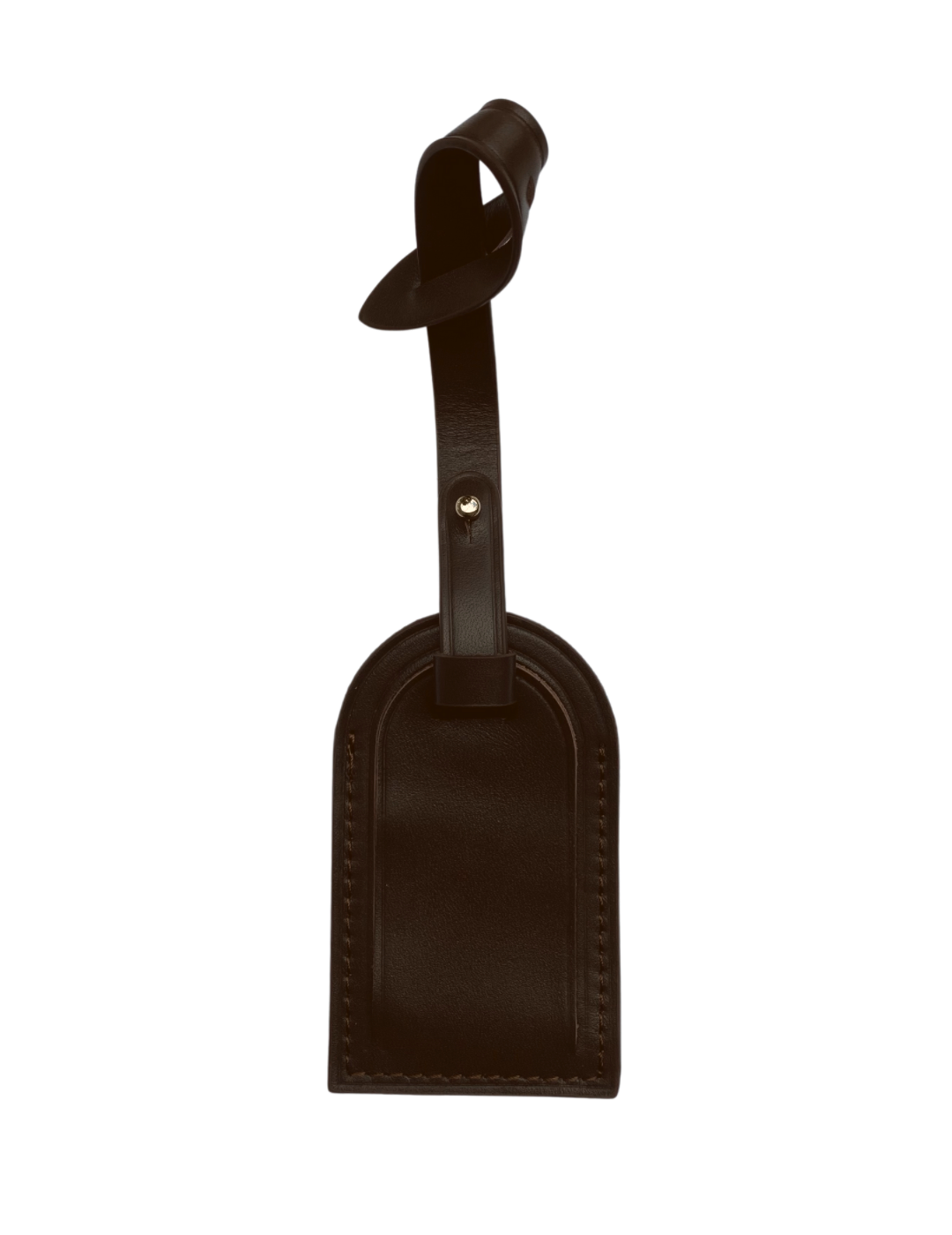 Damier Ebene Brown Leather Luggage Tag – Havre de Luxe