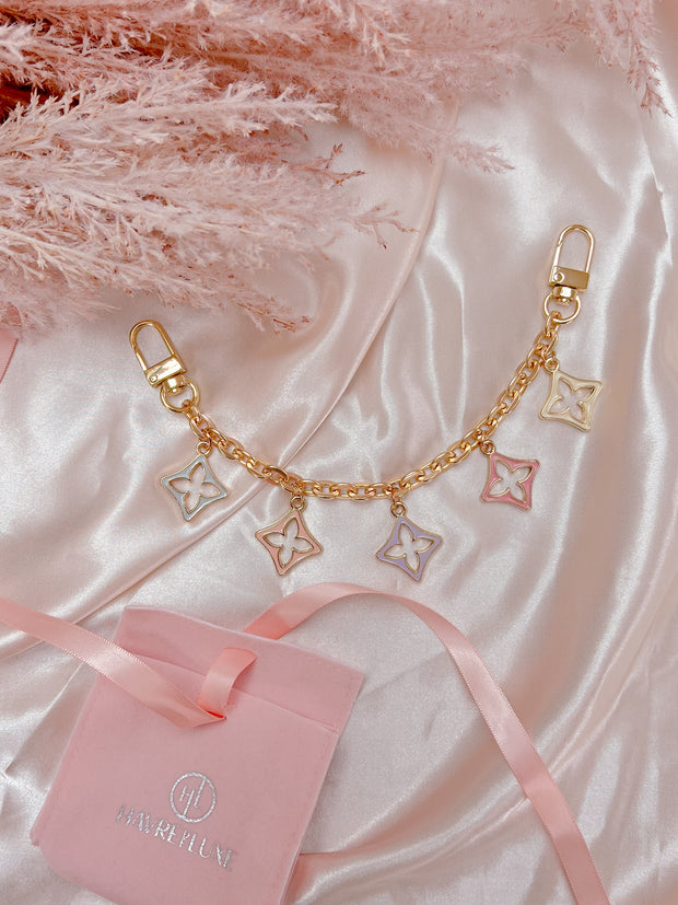淡粉色 Fleur 手袋吊饰