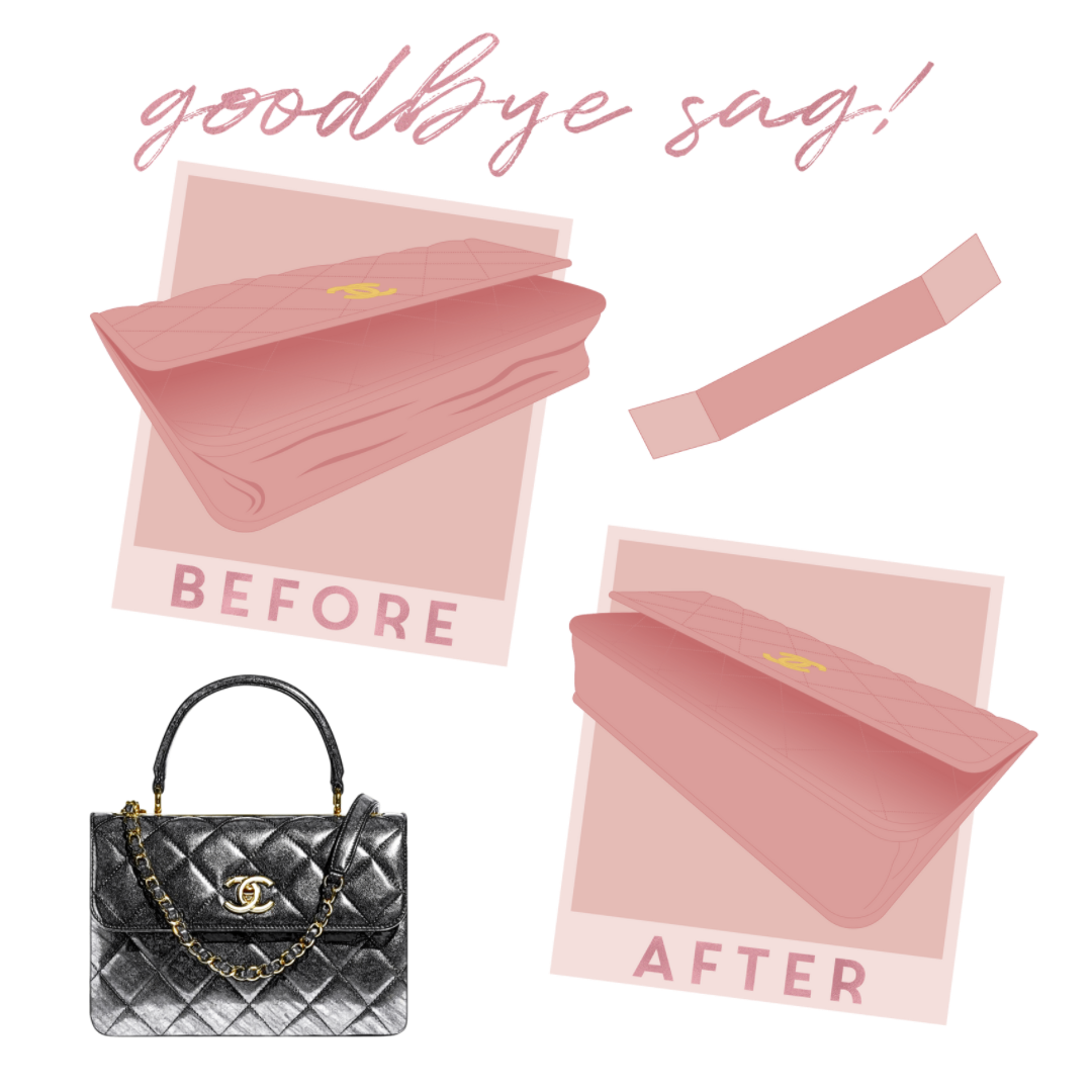 CC (Trendy) Flap Bag with Top Handle Base Shaper